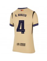 Barcelona Ronald Araujo #4 Vieraspaita Naisten 2025-26 Lyhythihainen